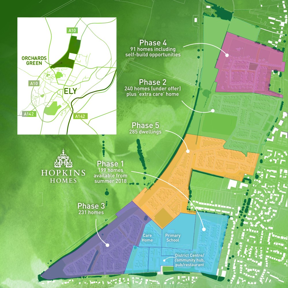 Orchards Green Ely - phasing plan